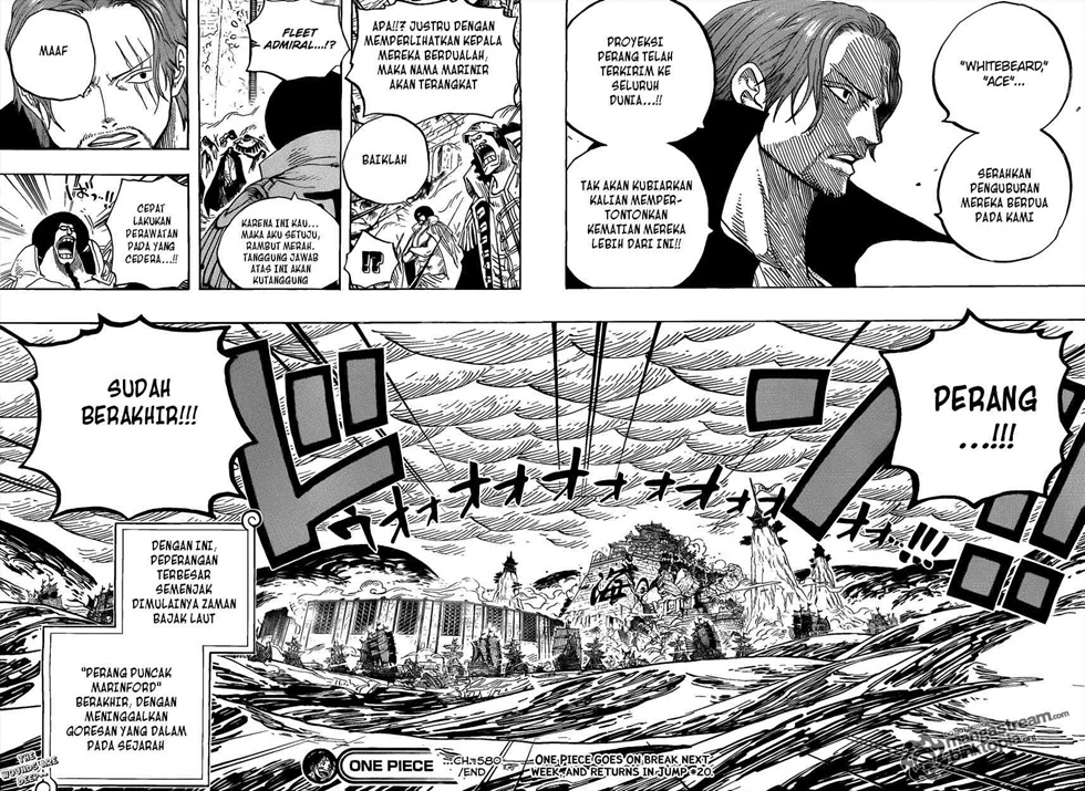 Anime Pictures One Piece 580 Akhir Perang  One Piece